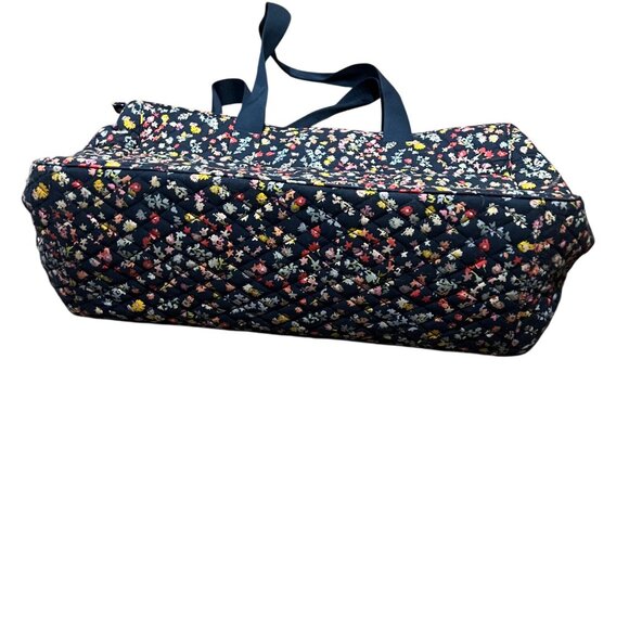 Vera Bradley XL Zippered Tote‎ Bag Padded Laptop Floral Double Pockets 22X14X7 - Picture 3 of 9